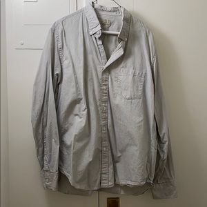 J Crew causal button down. Size large